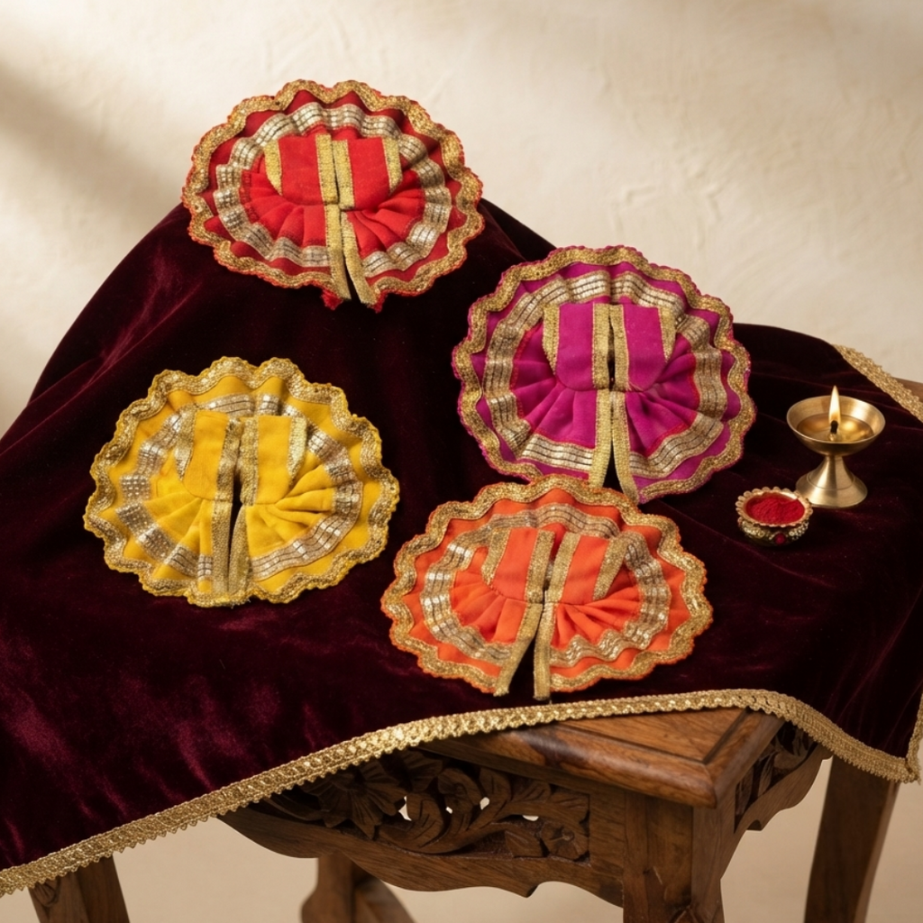 Laddu Gopal Poshak Combo Pack (Set of 4)
